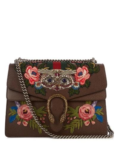 gucci dionysus.|GUCCI Dionysus embellished leather shoulder bag .